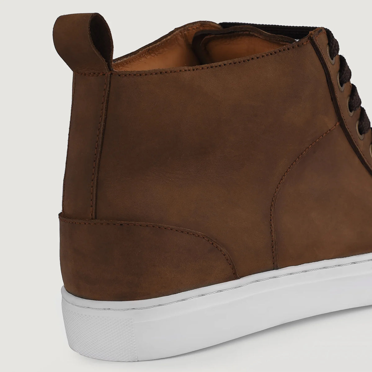 Orlaven Marty High Top Pull-up Braun Leder-Sneaker für Herren footwear image 9