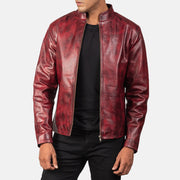 Alex Leder-Bikerjacke für Herren – Zusätzliche Produktansicht 4