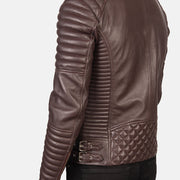 Armand Grün Leder-Bikerjacke für Herren – Zusätzliche Produktansicht 6
