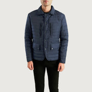 Men's Bo Quilt Windbreaker Lederjacke für Herren - Seitenansicht mit ergonomischem Ärmelschnitt