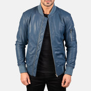 Bomia MA-1 Leder-Bomberjacke für Herren – Zusätzliche Produktansicht 1