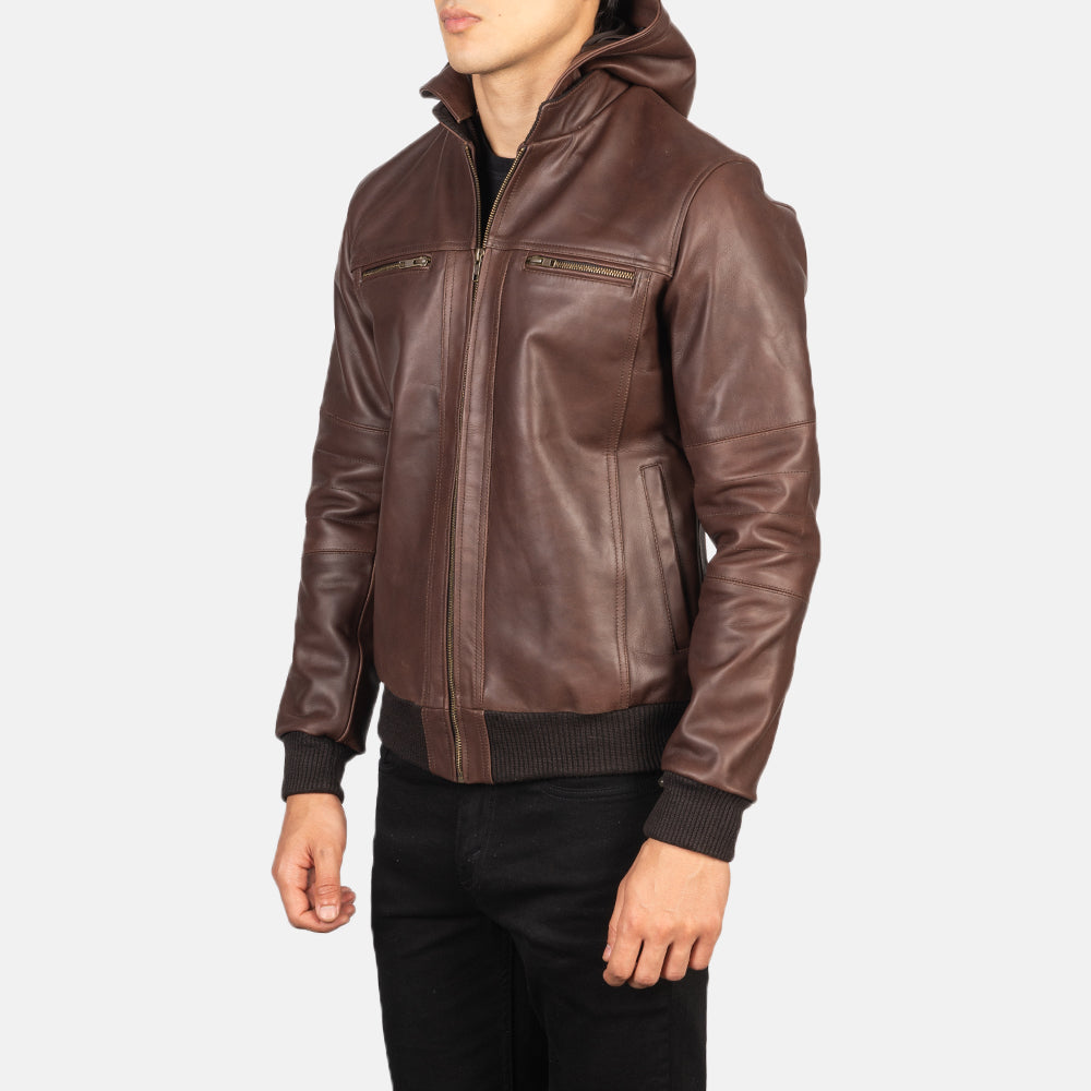 
Bouncer Biz Leder-Bomberjacke für Herren – alternate product view 2