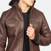 
Bouncer Biz Leder-Bomberjacke für Herren – alternate product view 6