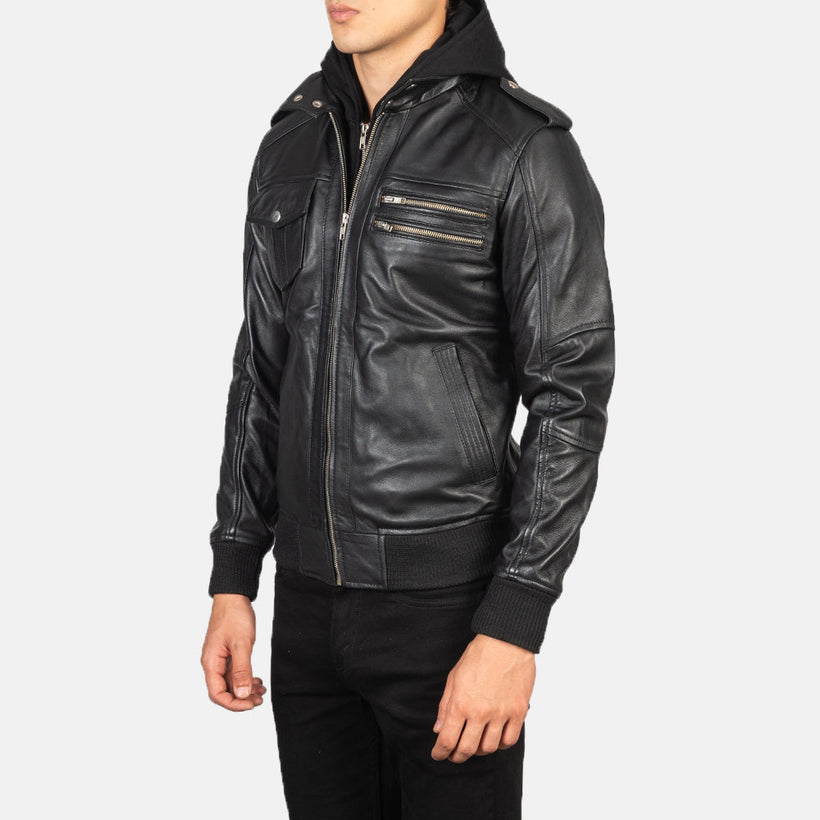 Bravado Leder-Bomberjacke für Herren