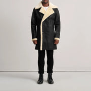 
Charles Ledermantel Braun Shearling Ledermantel für Herren – alternate product view 3