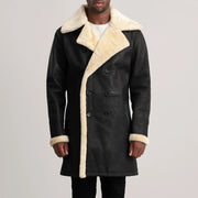 
Charles Ledermantel Braun Shearling Ledermantel für Herren – alternate product view 4