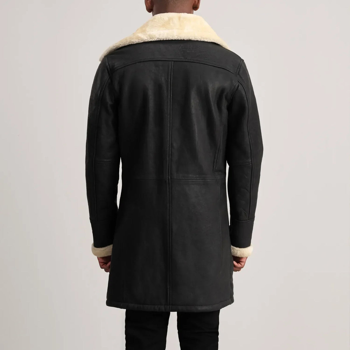 
Charles Ledermantel Braun Shearling Ledermantel für Herren – alternate product view 5