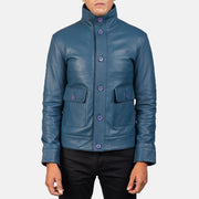 Columbus Leder-Bomberjacke für Herren – Zusätzliche Produktansicht 4