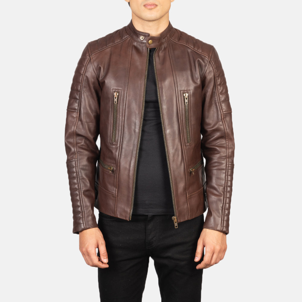 
Handwerkliche Saumverarbeitung an Damian Grey Suede Biker Jacket