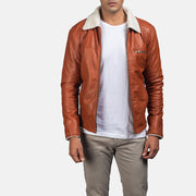 
Dan Frost Hellbraun Lammfelljacke für Herren - Vorderansicht & maßgeschneiderte Silhouette | Online Kaufen