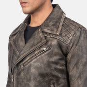 
Danny Gesteppt Leder-Bikerjacke für Herren – alternate product view 5