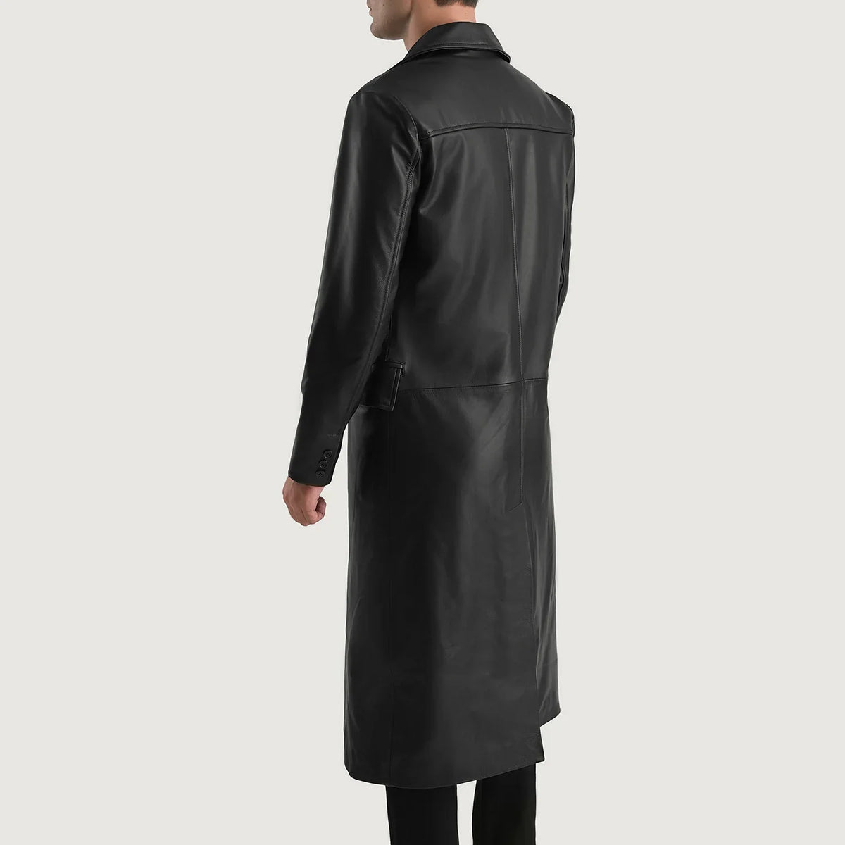 Authentic Cowhide Leather with Semi-aniline Finish Grain Texture &amp; Heavy-Duty Seam Stitching Detail