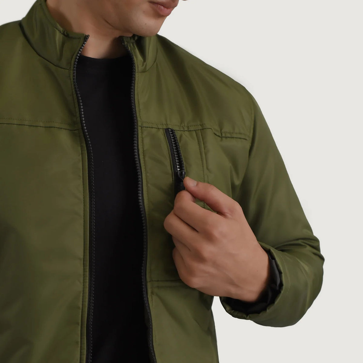 Innenansicht Showing Quilted Viscose Lining &amp; Zwei Innentaschen