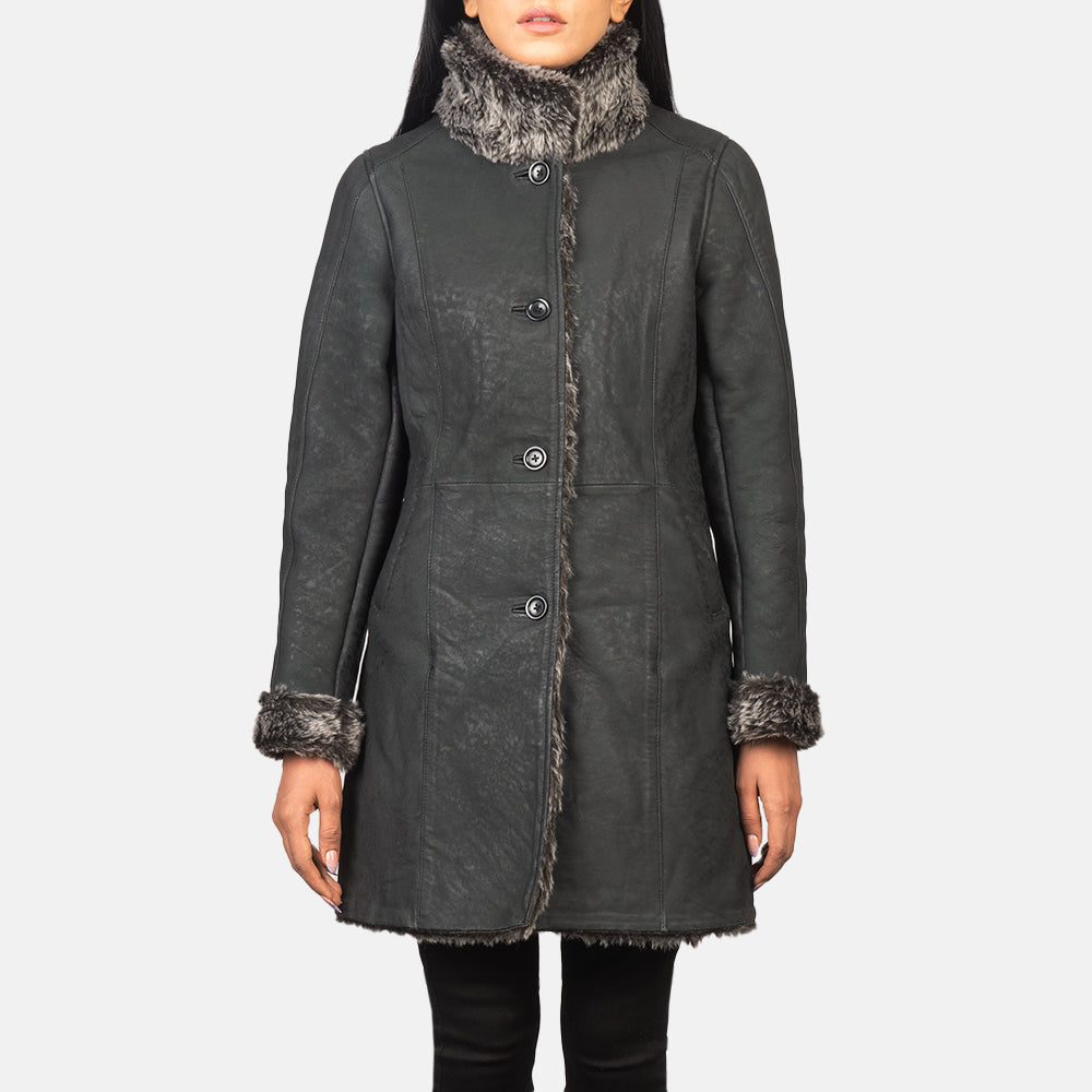 
Erica Shearling Ledermantel für Damen – alternate product view 3