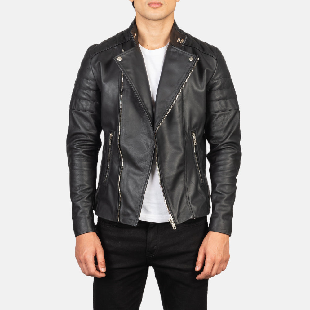 
Faisor Mocha Suede Biker Jacket in Mocha Brown Goatskin Suede - Vorderansicht & maßgeschneiderte Silhouette | Online Kaufen