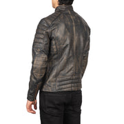 
Faisor Mokka Leder-Bikerjacke für Herren – alternate product view 5