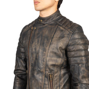 
Faisor Mokka Leder-Bikerjacke für Herren – alternate product view 6