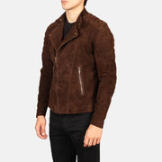 
Faisor Mokka Leder-Bikerjacke für Herren – alternate product view 2