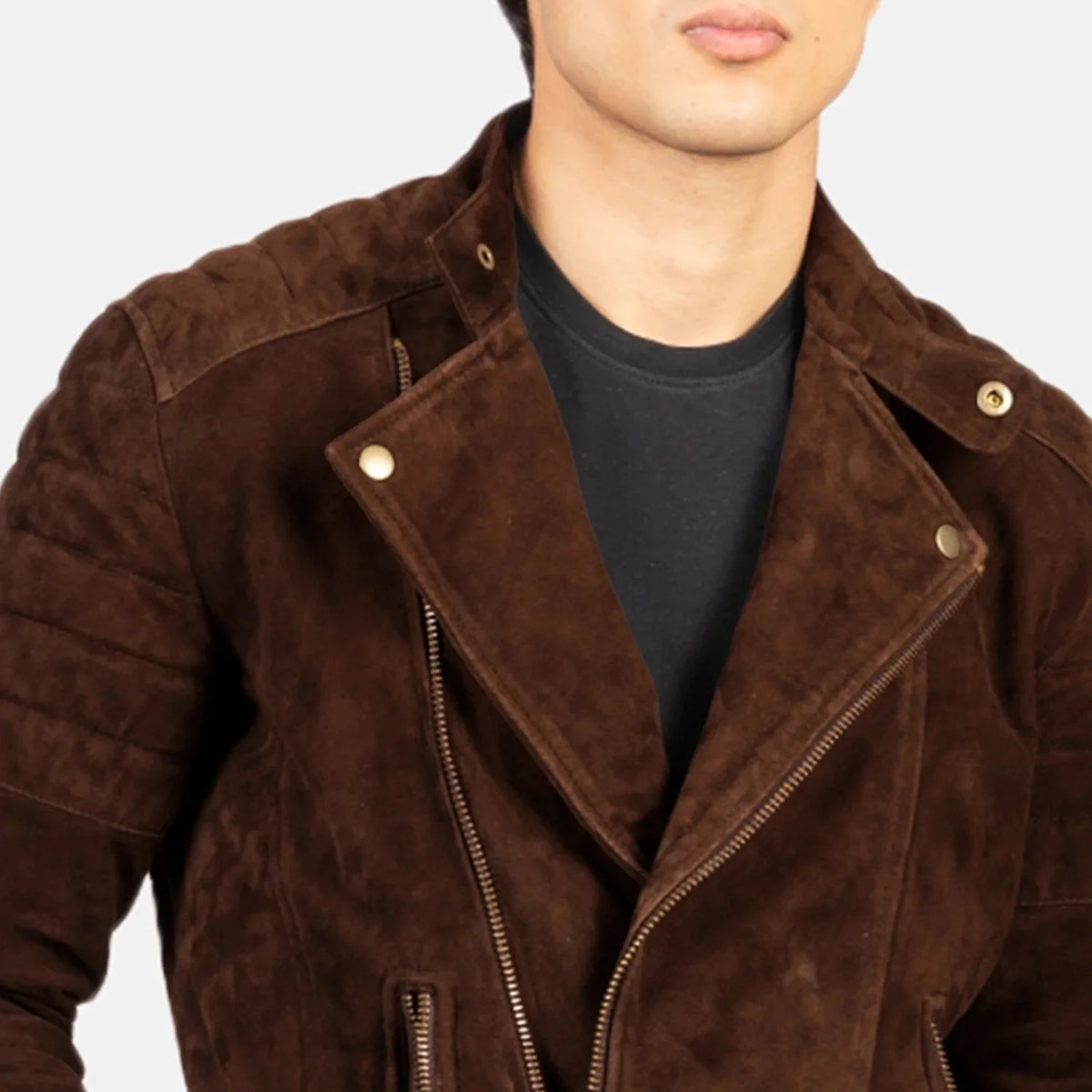 
Faisor Mokka Leder-Bikerjacke für Herren – alternate product view 6