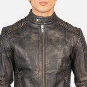Fernando Gesteppt Leder-Bikerjacke für Herren – Zusätzliche Produktansicht 6