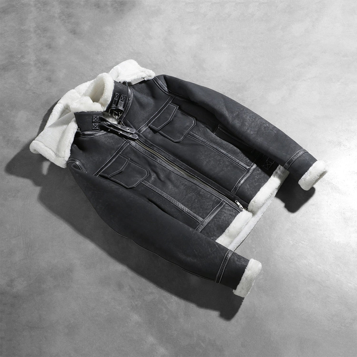 Fiona Hooded Lammfelljacke für Damen – Zusätzliche Produktansicht 7