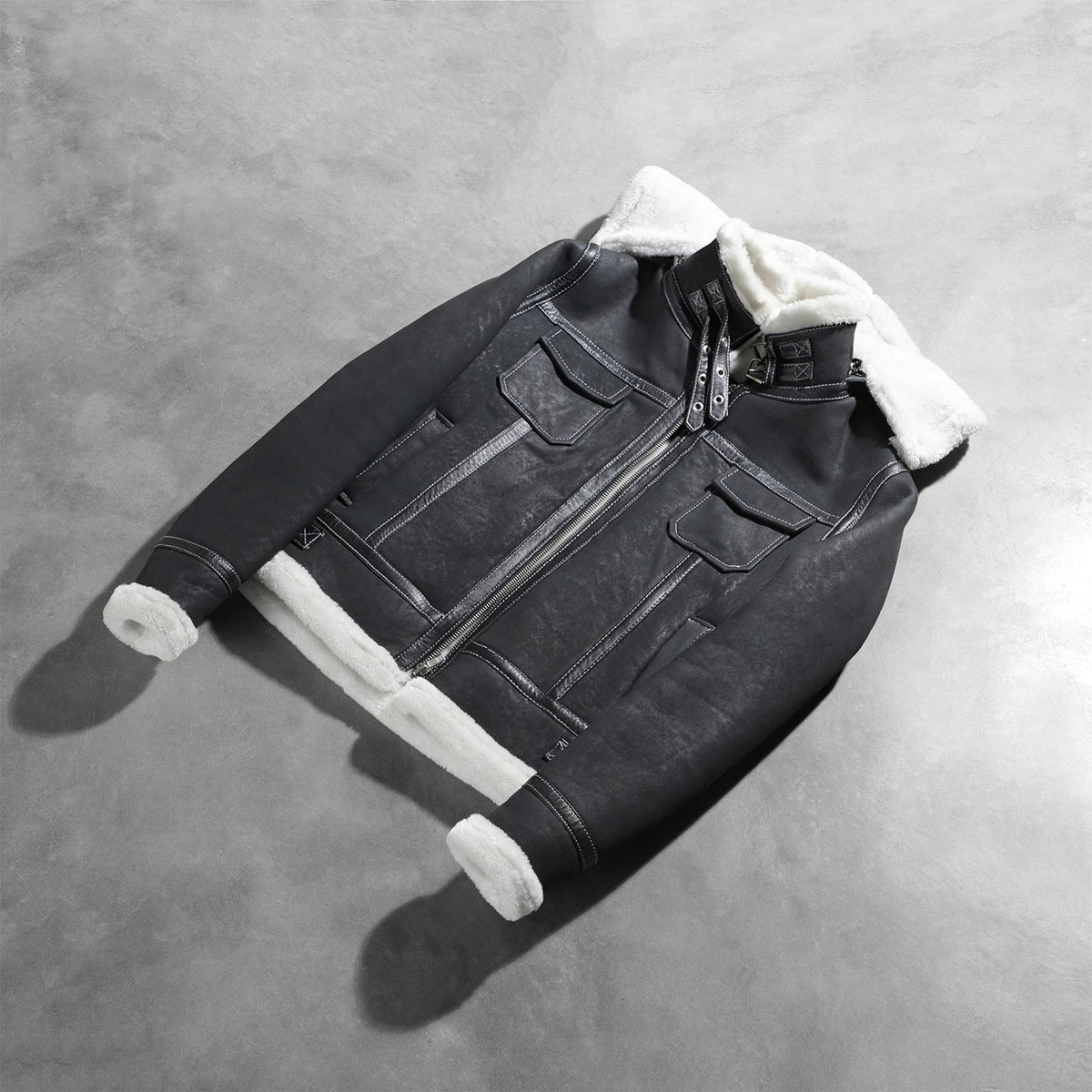 Fiona Hooded Lammfelljacke für Damen – Zusätzliche Produktansicht 8
