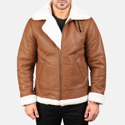 Francis B-3 Schwarz Leder-Bomberjacke für Herren – Zusätzliche Produktansicht 4