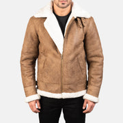 Francis B-3 Schwarz Leder-Bomberjacke für Herren – Zusätzliche Produktansicht 1