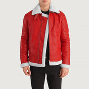 Francis B-3 Schwarz Leder-Bomberjacke für Herren – Zusätzliche Produktansicht 1