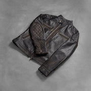 
Gatsby Vintage-Braun Lederjacke für Herren - Natural Daylight Drape