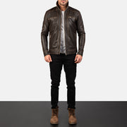 
Hudson Leder-Bikerjacke für Herren – alternate product view 3