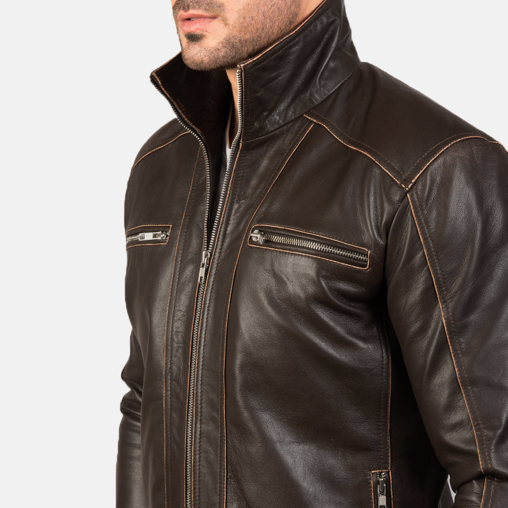
Hudson Leder-Bikerjacke für Herren – alternate product view 6