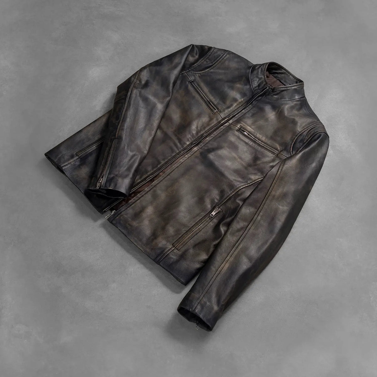 Ionic Leder-Bikerjacke für Herren – Zusätzliche Produktansicht 8