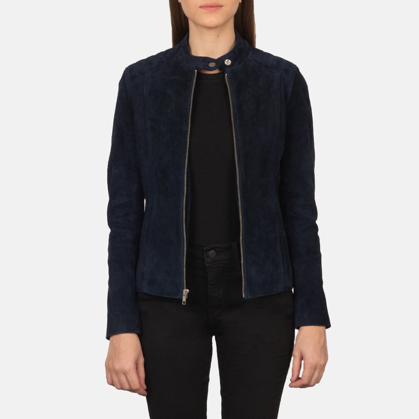Kelsee Leder-Bikerjacke für Damen