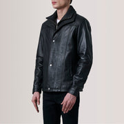 Klen Brown Classic Jacket For Men - Seitenansicht mit ergonomischem Ärmelschnitt