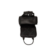 Solid Antique Brass Hardware &amp; Heavy-Duty Dual Zipper Detail on Bellary Full-Grain Leather Backpack für Damen