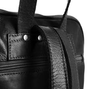 Solid Antique Brass Hardware &amp; Heavy-Duty Dual Zipper Detail on Naomi Full-Grain Leather Backpack für Damen