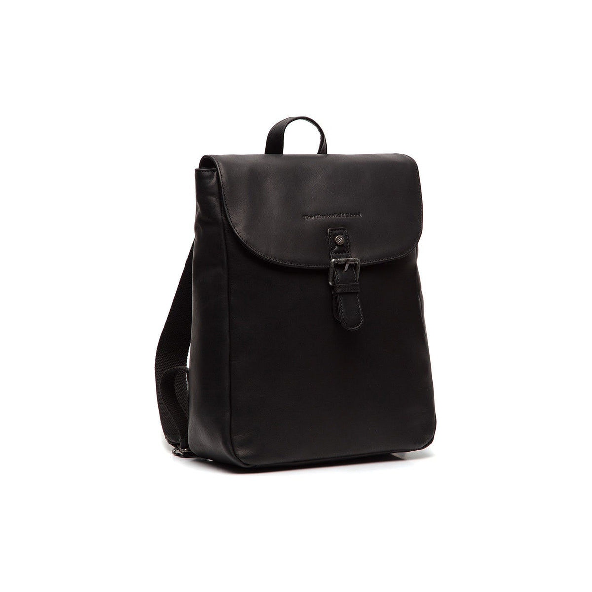 Vermont Full-Grain Leather Backpack für Damen in Classic 100% Full-Grain Leather - Full Exterior Front Profile View | Online Kaufen