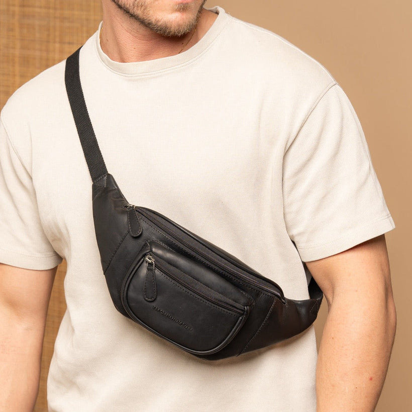 Vernio Vollnarbenleder-Gürteltasche