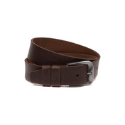 
Solid Antique Brass Hardware & Heavy-Duty Dual Zipper Detail on Copper Vollnarbenleder Belt für Herren