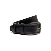 
Manovo Vollnarbenleder Belt für Herren aus klassischem 100% Vollnarbenleder - Full Exterior Vorderansicht & maßgeschneiderte Silhouette | Online Kaufen