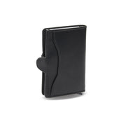 
Classic 100% Full-Grain Leather Card Holder - Rückansicht mit verstärkten Lederträgern & handwerklichen Nähten