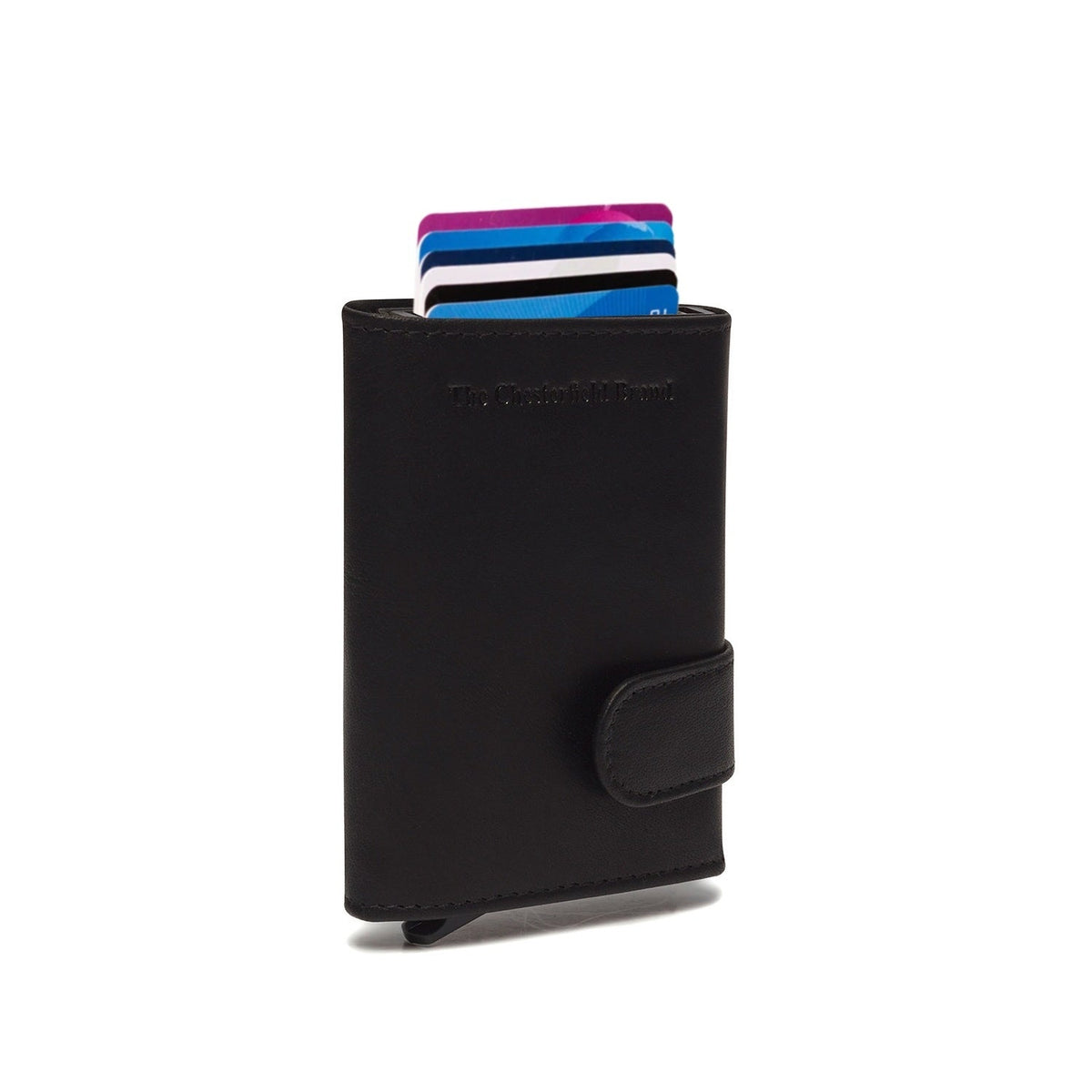 Mannheim Full-Grain Leather Card Holder für Damen in Classic 100% Full-Grain Leather - Full Exterior Front Profile View | Online Kaufen
