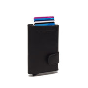 Mannheim Full-Grain Leather Card Holder für Damen in Classic 100% Full-Grain Leather - Full Exterior Front Profile View | Online Kaufen