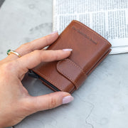 Mannheim Full-Grain Leather Card Holder für Damen – Zusätzliche Produktansicht 2