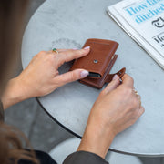 Mannheim Full-Grain Leather Card Holder für Damen – Zusätzliche Produktansicht 3