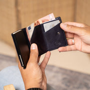 Paris Full-Grain Leather Card Holder für Damen – Zusätzliche Produktansicht 3