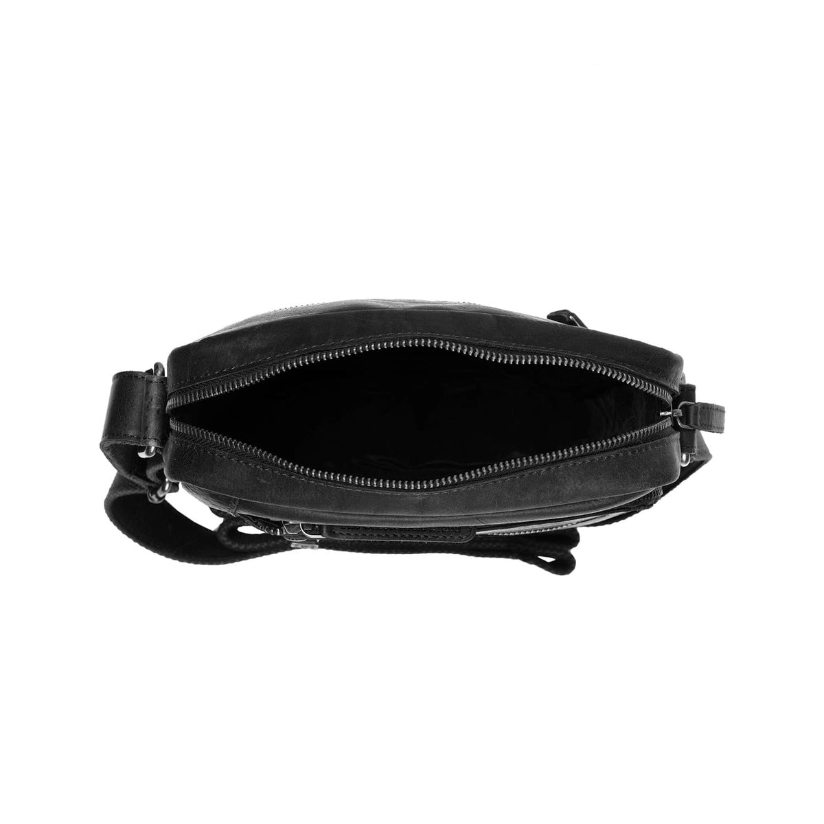 
Classic 100% Full-Grain leather Bag - Rückansicht mit verstärkten Lederträgern & handwerklichen Nähten