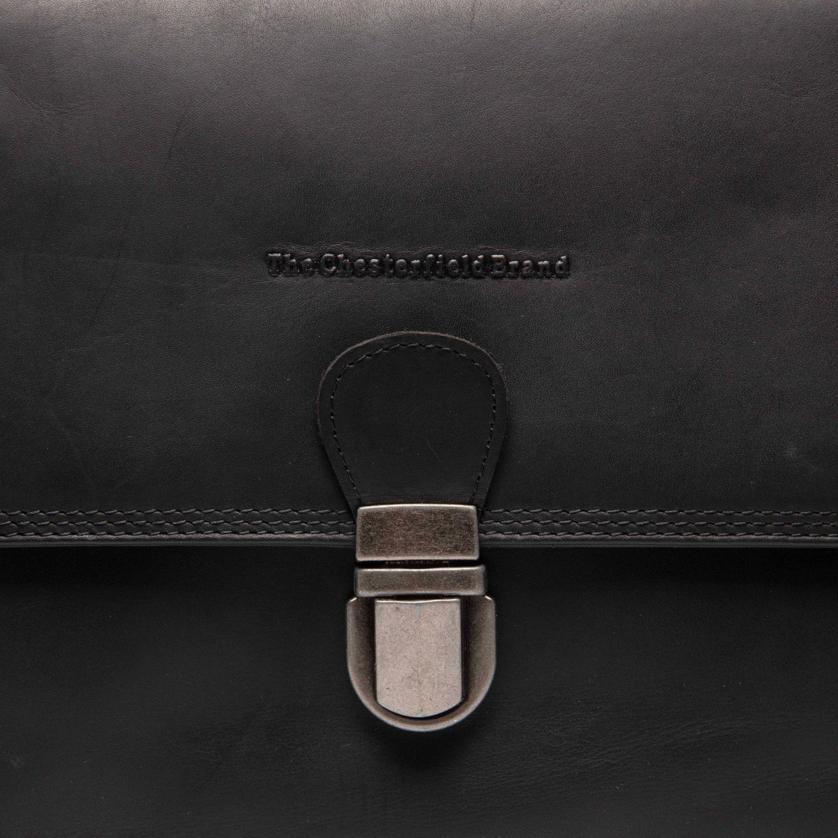 
Classic 100% Full-Grain leather Bag - Rückansicht mit verstärkten Lederträgern & handwerklichen Nähten