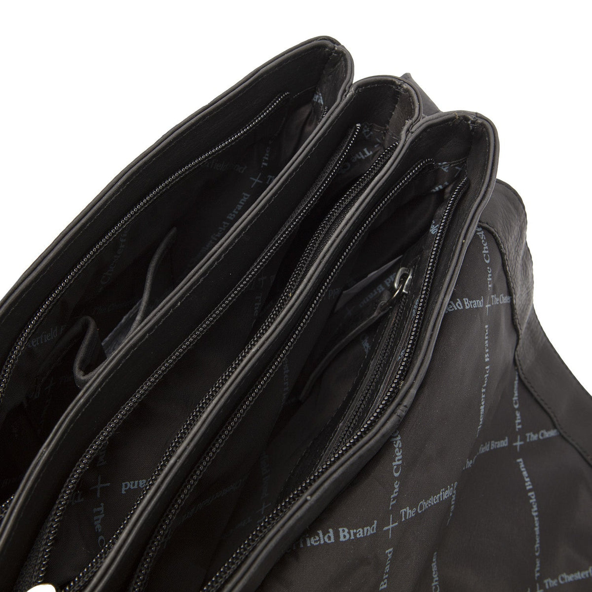 
Classic 100% Full-Grain leather Bag - Rückansicht mit verstärkten Lederträgern & handwerklichen Nähten